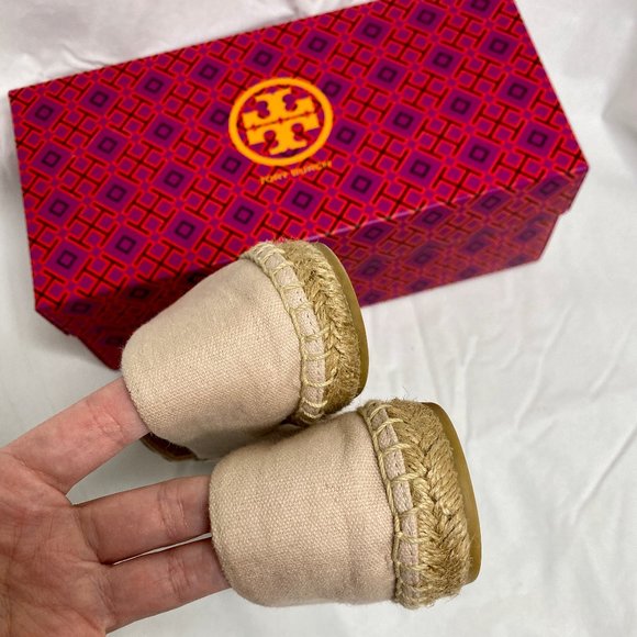 Tory Burch Poppy Espadrille Canvas Patent Leather - Picture 4 of 10